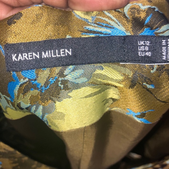 Karen Mullen green and blue floral dress - Picture 4 of 15